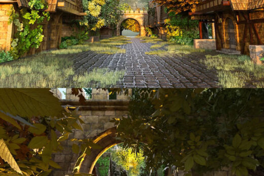 Medieval forest village