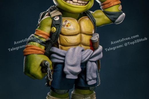 Michelangelo toon ver. tanuki figures