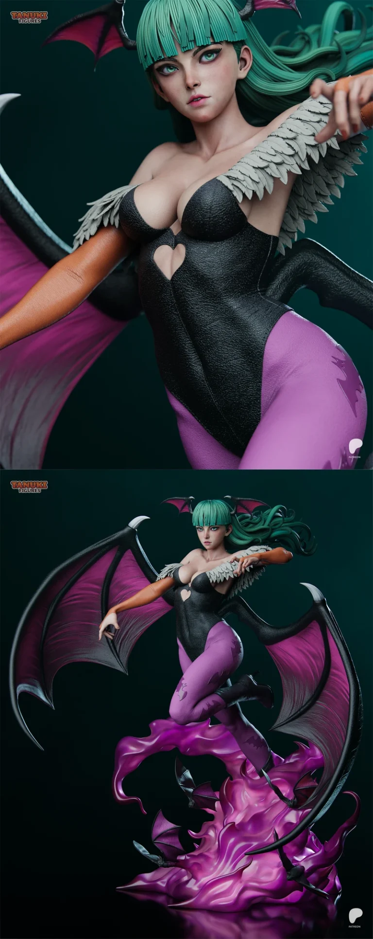 Morrigan-Darkstalkers-768×1930 – STL 3D Print Model | AssetsFree.com Morrigan darkstalkers 768x1930