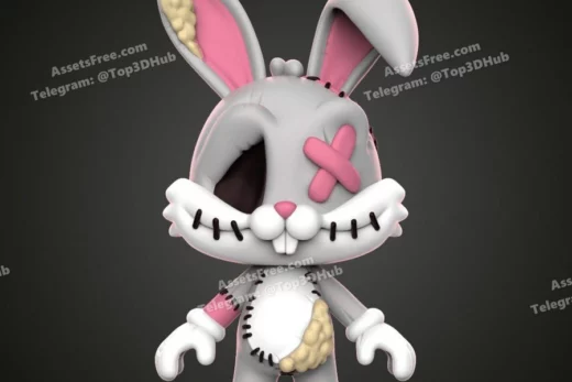Naty ramos art bugs bunny chibi plush