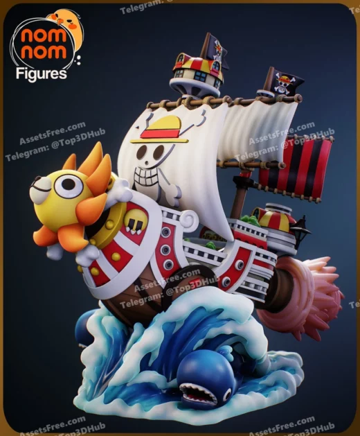 Nomnom chibi thousand sunny one piece