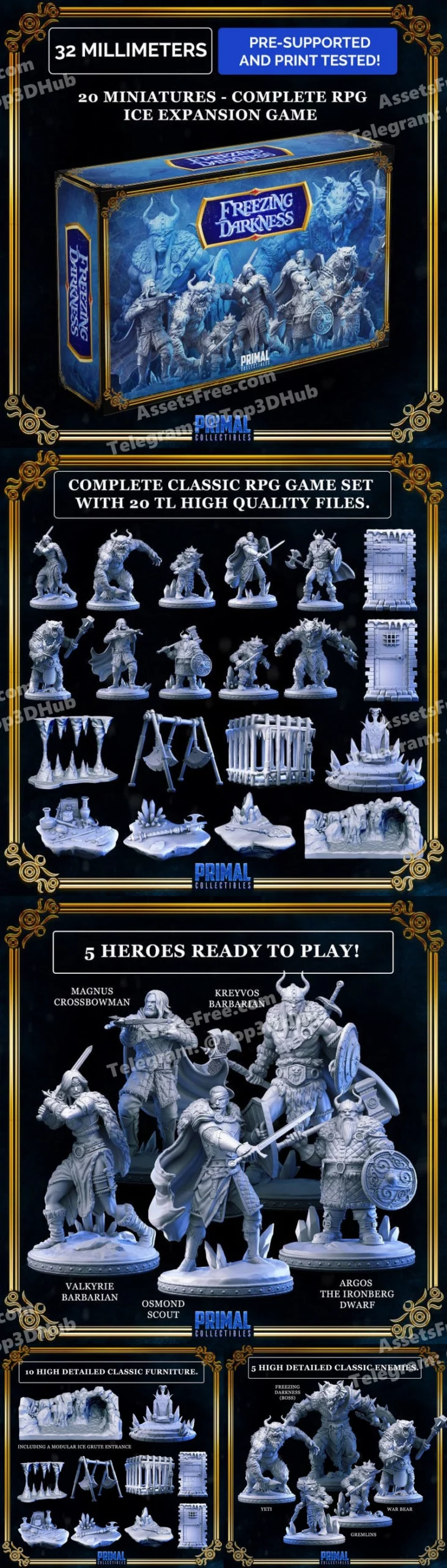 Primal collectibles freezing darkness