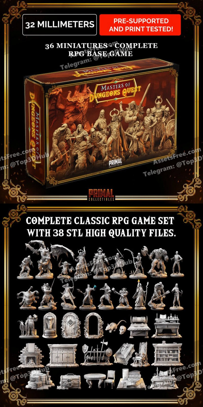 Primal collectibles masters of dungeons quest