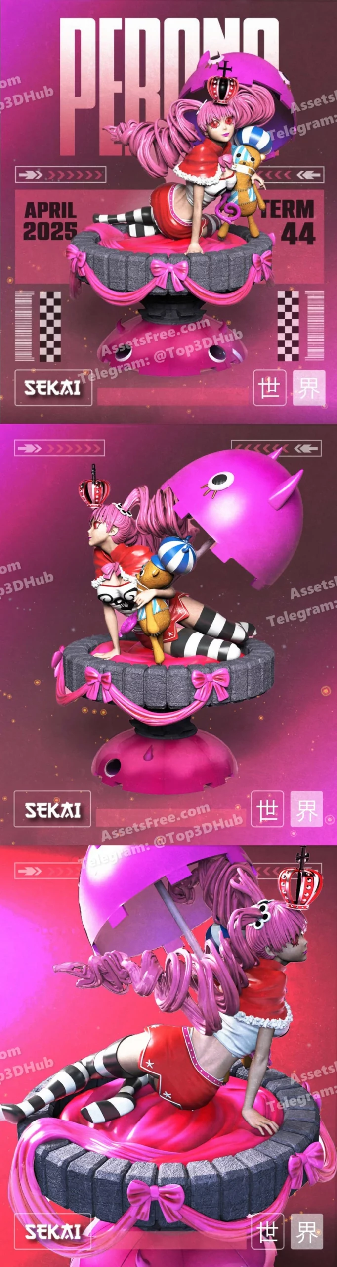 Perona one piece sekai 3d models