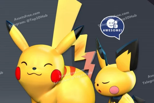 Pikachu and pichu