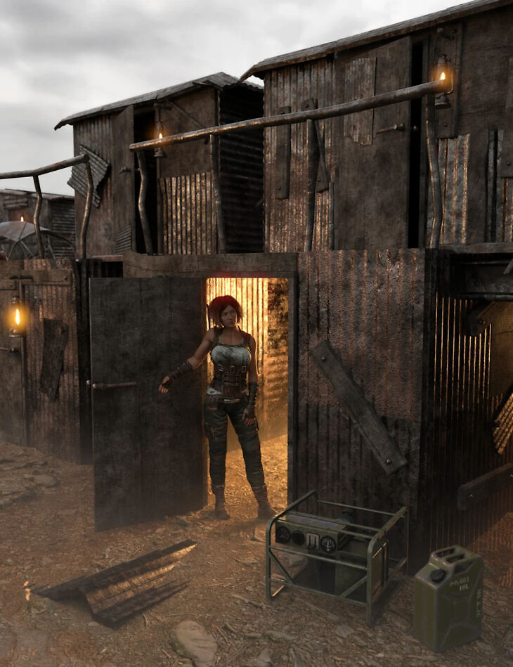 Post apocalyptic huts 2