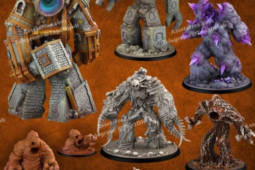 Print your monsters vol.06 golems pack