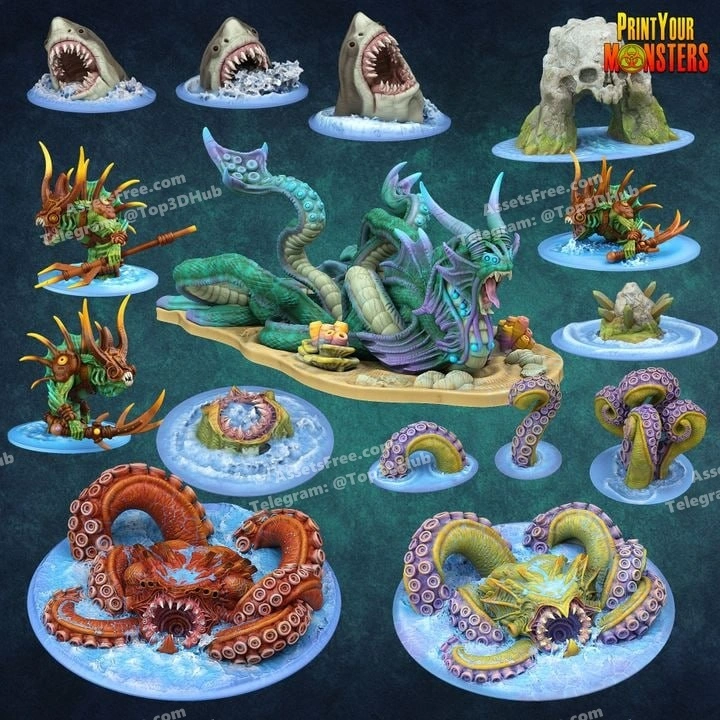Print your monsters vol01 ocean pack