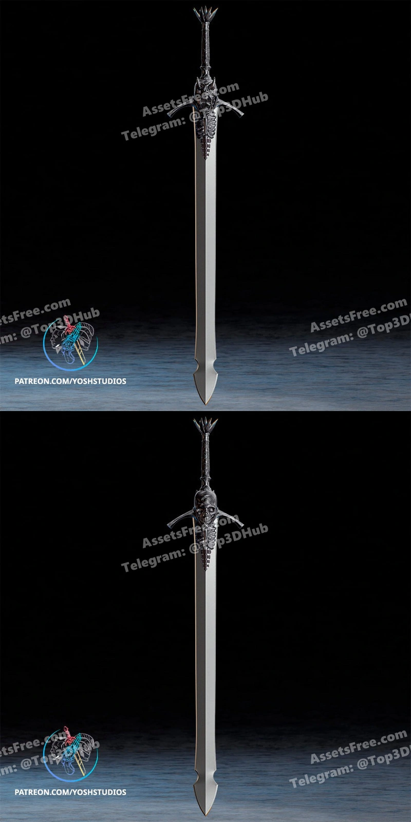 Rebelion Sword – yosh studios – STL 3D Print Model | AssetsFree.com Rebelion sword yosh studios