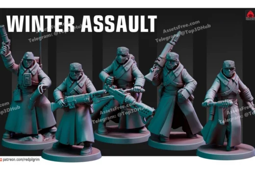 Red pilgrim miniatures winter assault