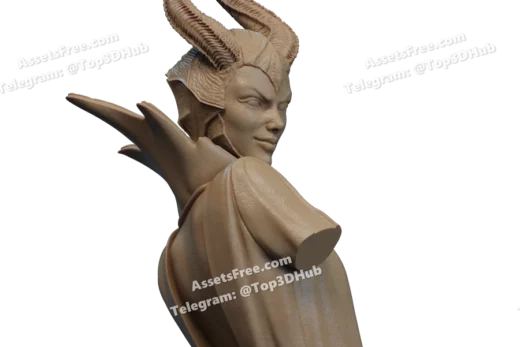 Stl maleficent bust