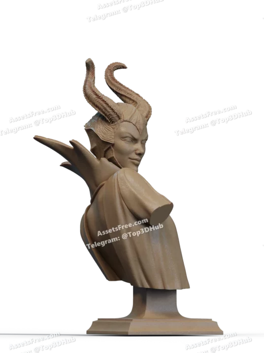 Stl maleficent bust
