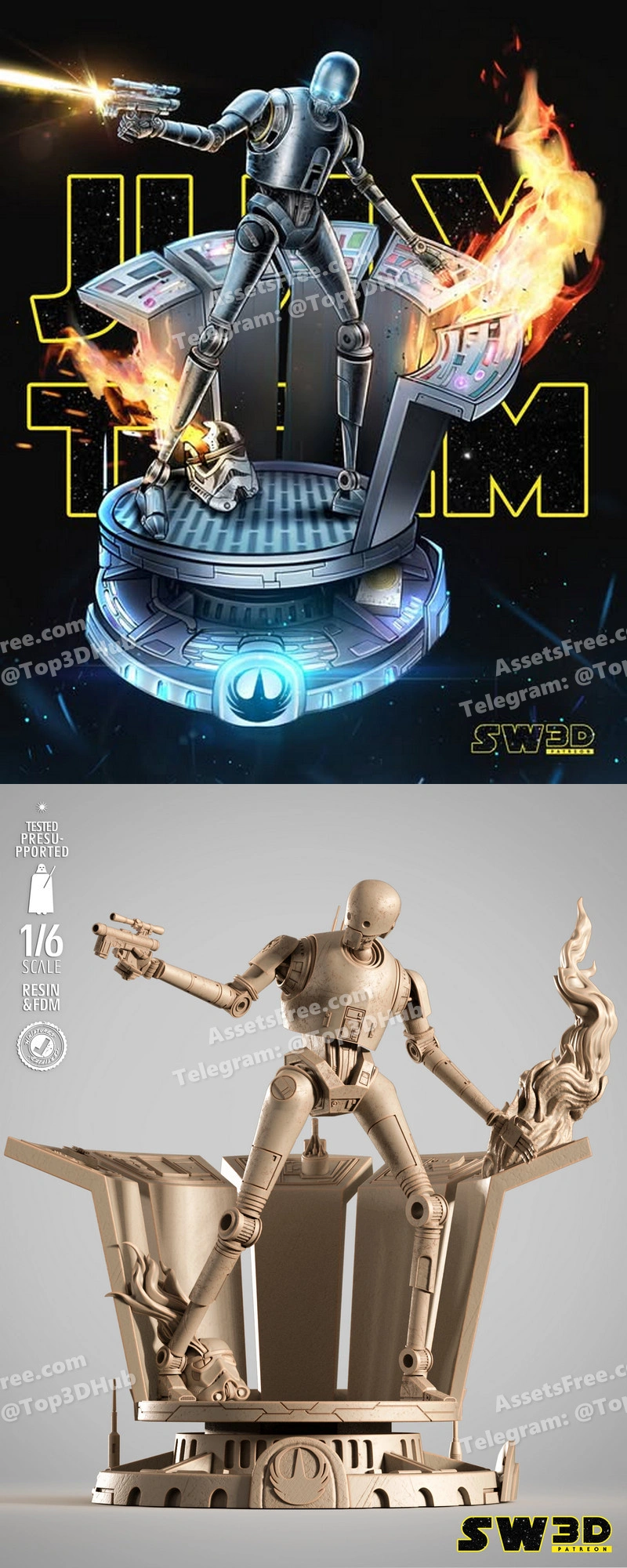 Sw3d k 2so sculpture