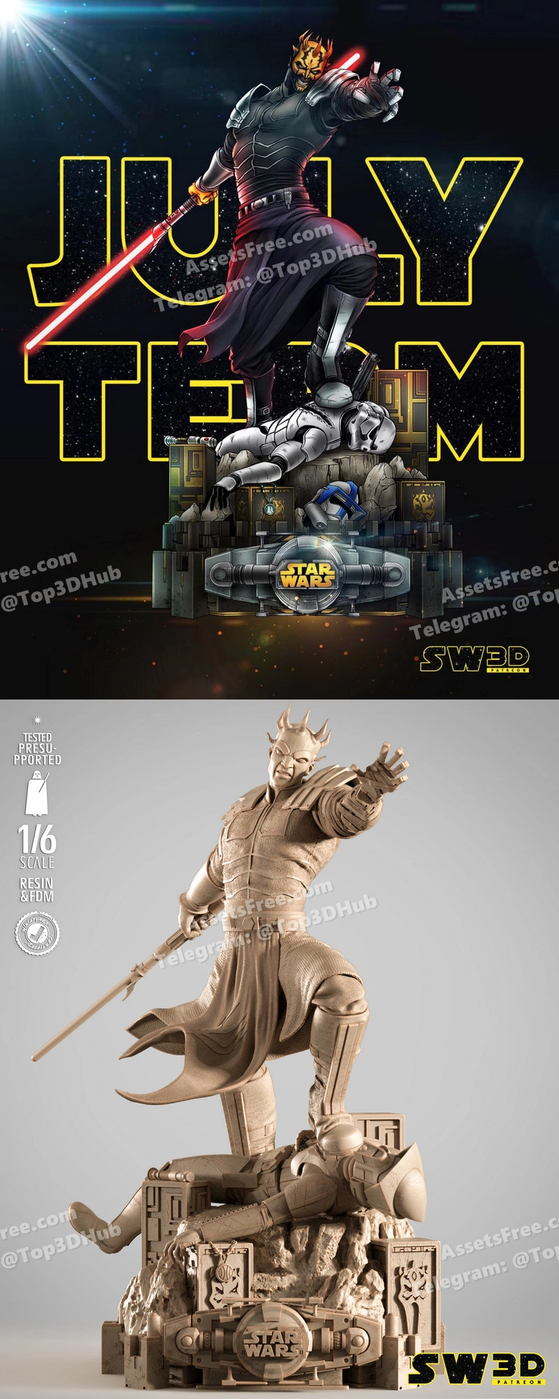 Sw3d savage opress sculpture