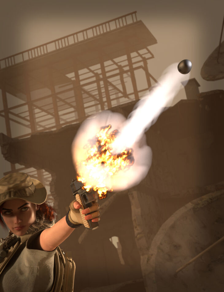 Sy bullets and muzzle flash iray