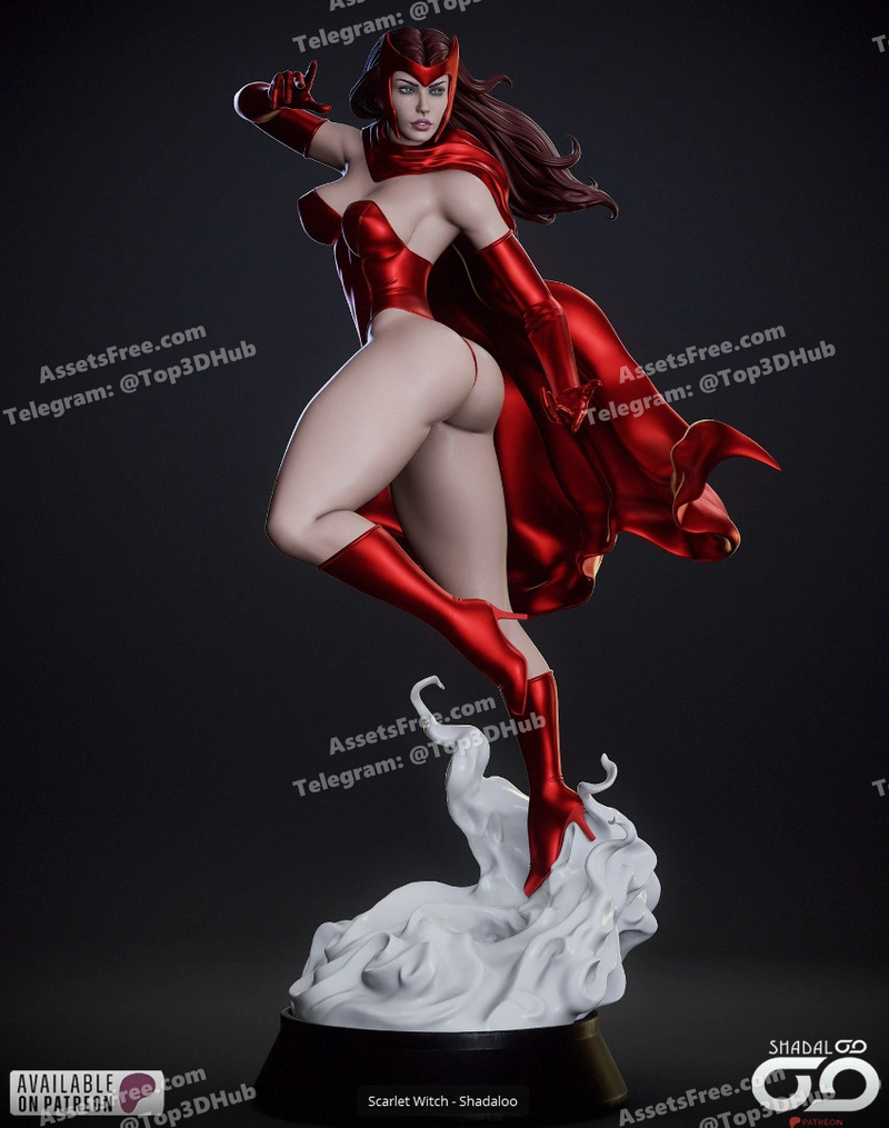 Scarlet Witch – Shadaloo Studios – STL 3D Print Model | AssetsFree.com Scarlet witch shadaloo studios