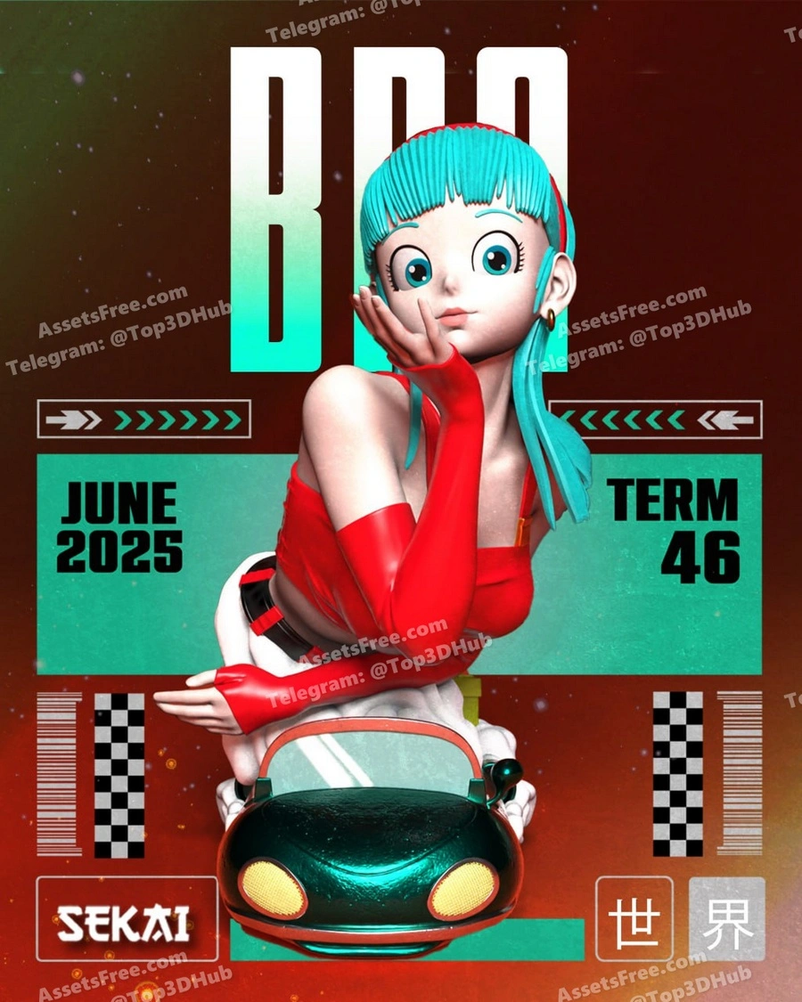 Sekai bra (dragon ball) statue and bust