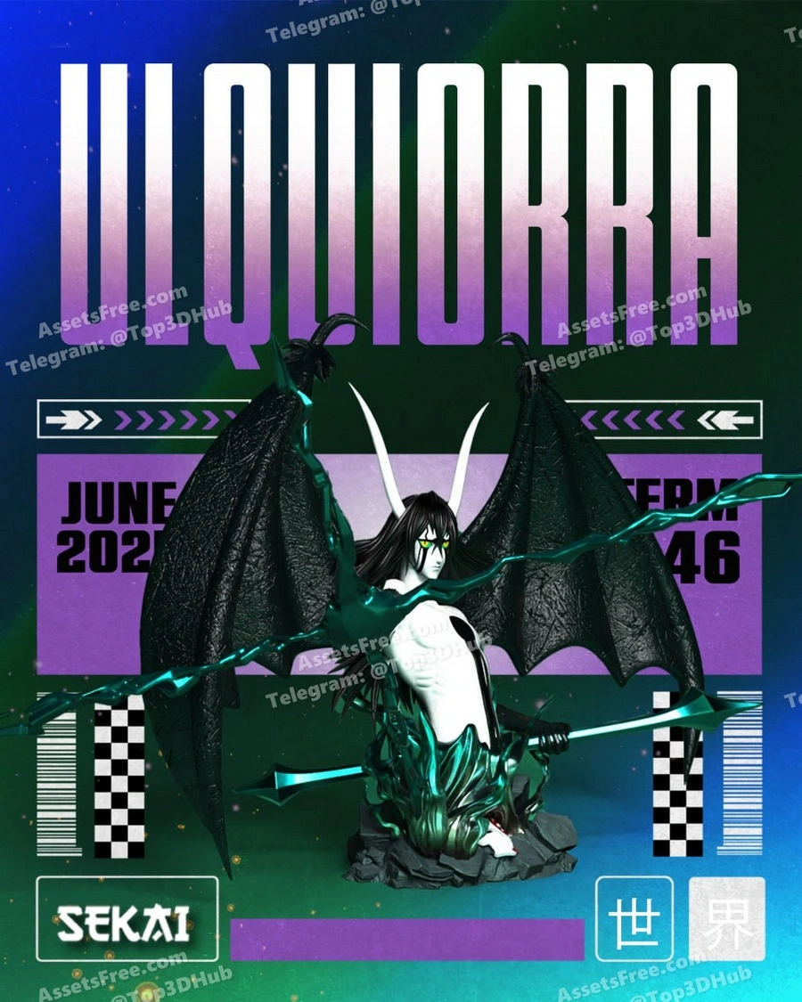 Sekai ulquiorra (bleach) statue and bust