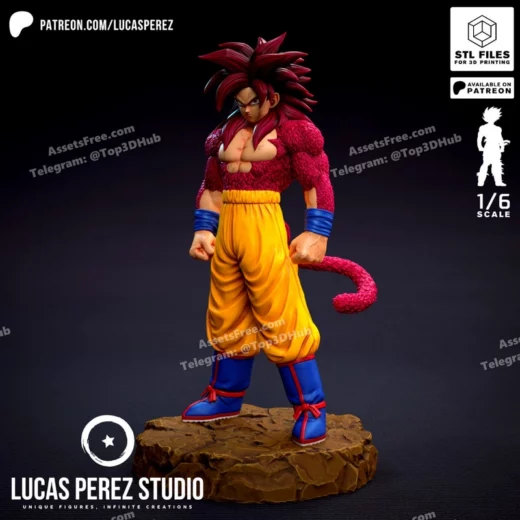 Son goku super saiyan 4 daima lucas perez