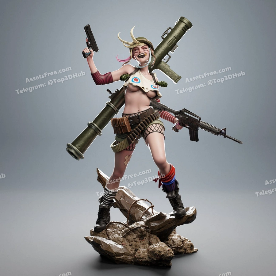 Tank Girl – STL 3D Print Model | AssetsFree.com Tank girl