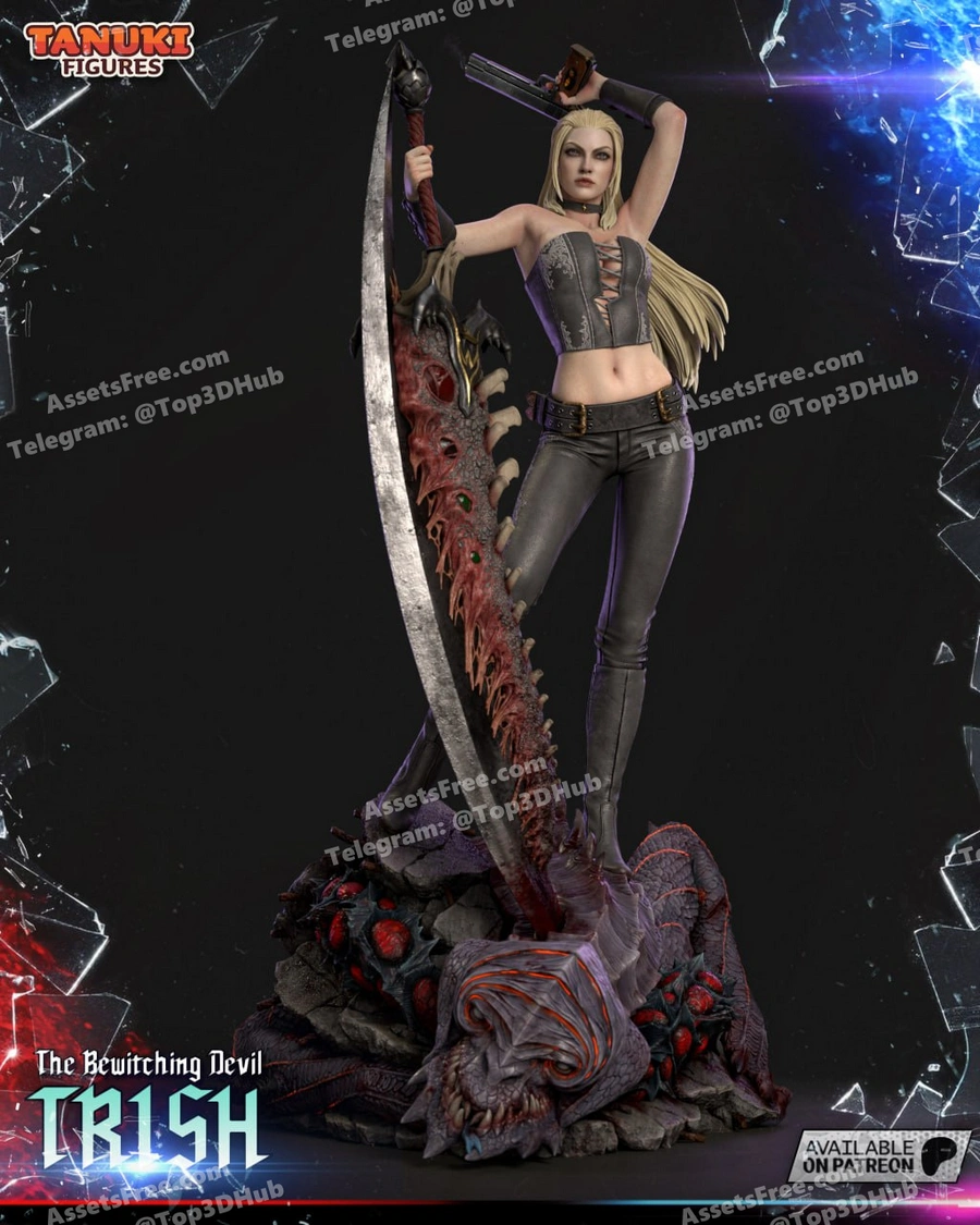 Tanuki Figures – Trish Devil May Cry – STL 3D Print Model | AssetsFree.com Tanuki figures trish devil may cry
