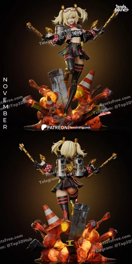 Tenshi figures burnice white zenless zone zero