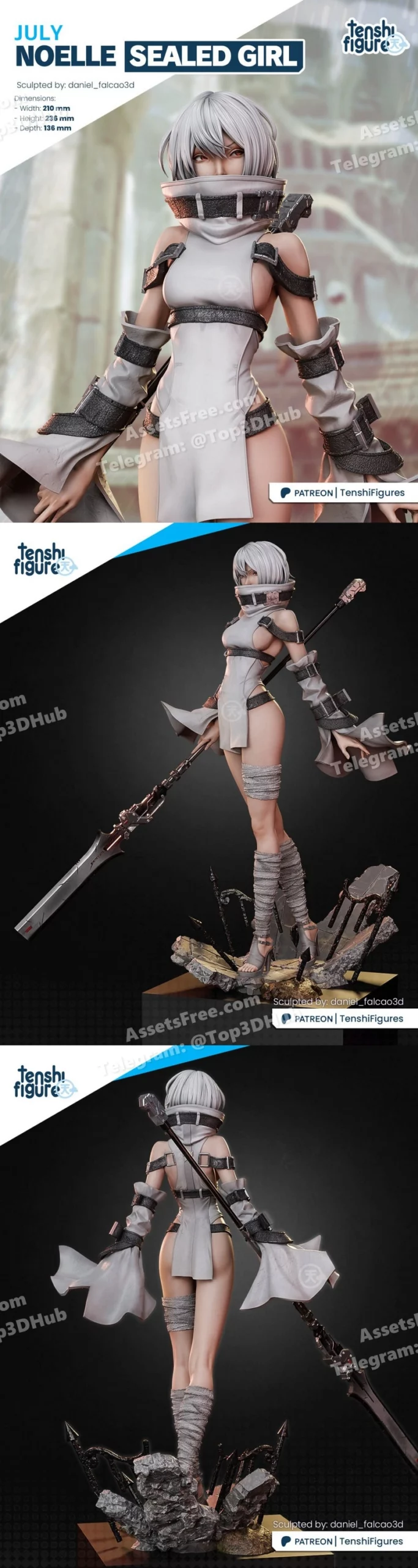 Tenshi figures nier noelle
