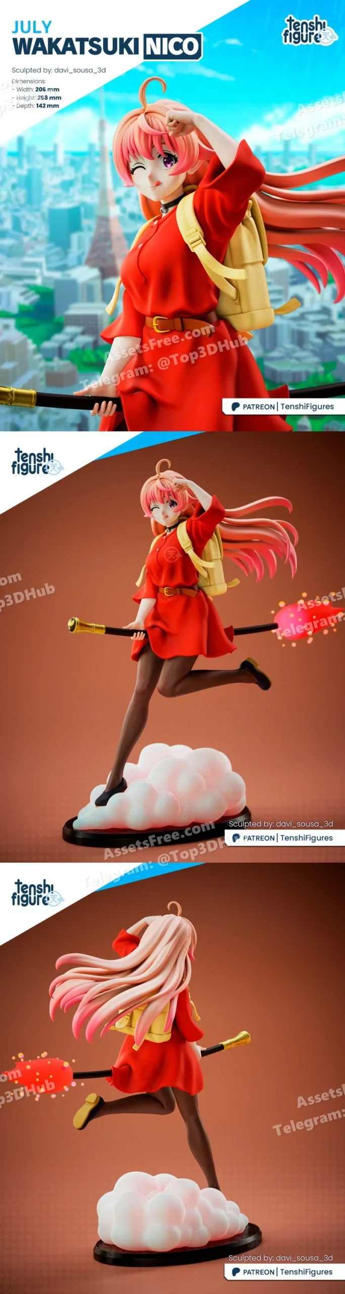 Tenshi figures witch watch nico wakatsuki