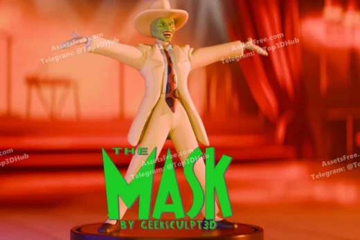 The mask figurine iconic movie character art