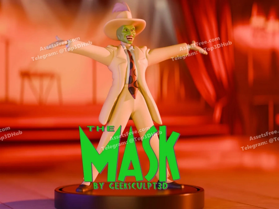 The mask figurine iconic movie character art