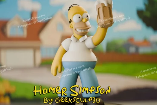 The simpsons homer simpson collectible figurine