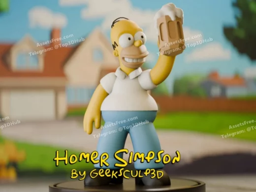 The simpsons homer simpson collectible figurine