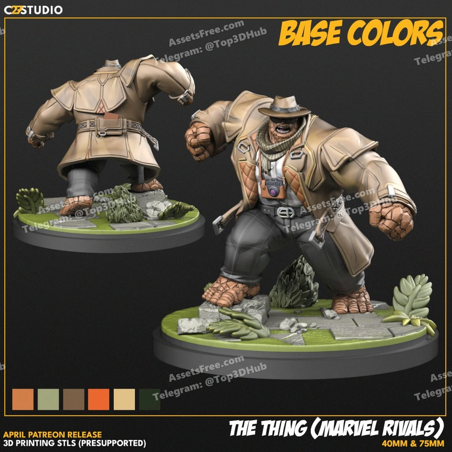 The Thing (Marvel Rivals) – STL 3D Print Model | AssetsFree.com The thing (marvel rivals)