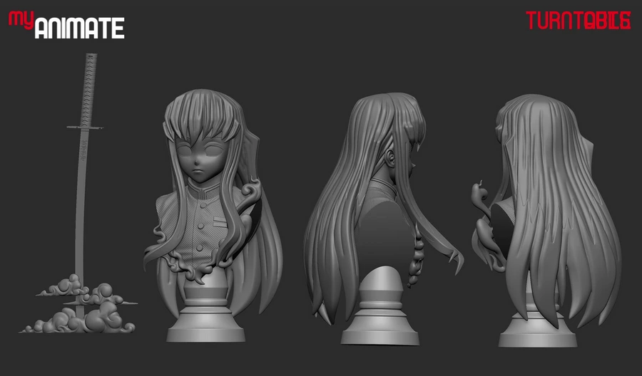 Tokito muichiro busto kimetsu no yaiba myanimate