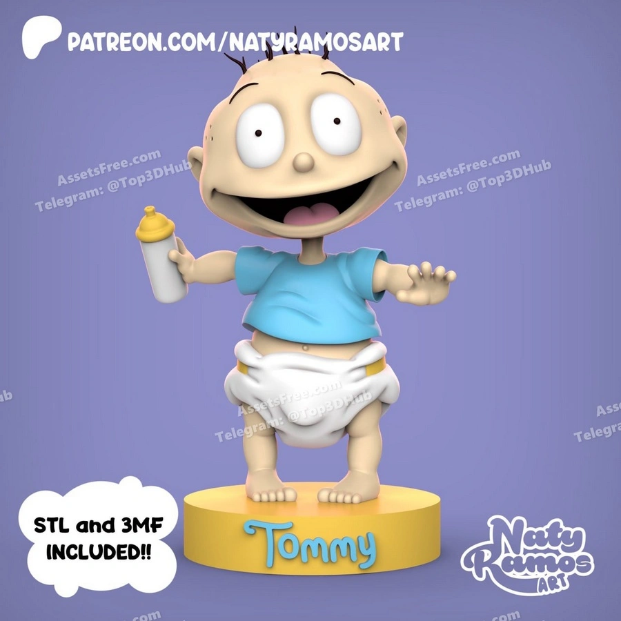 Tommy Rugrats – STL 3D Print Model | AssetsFree.com Tommy rugrats