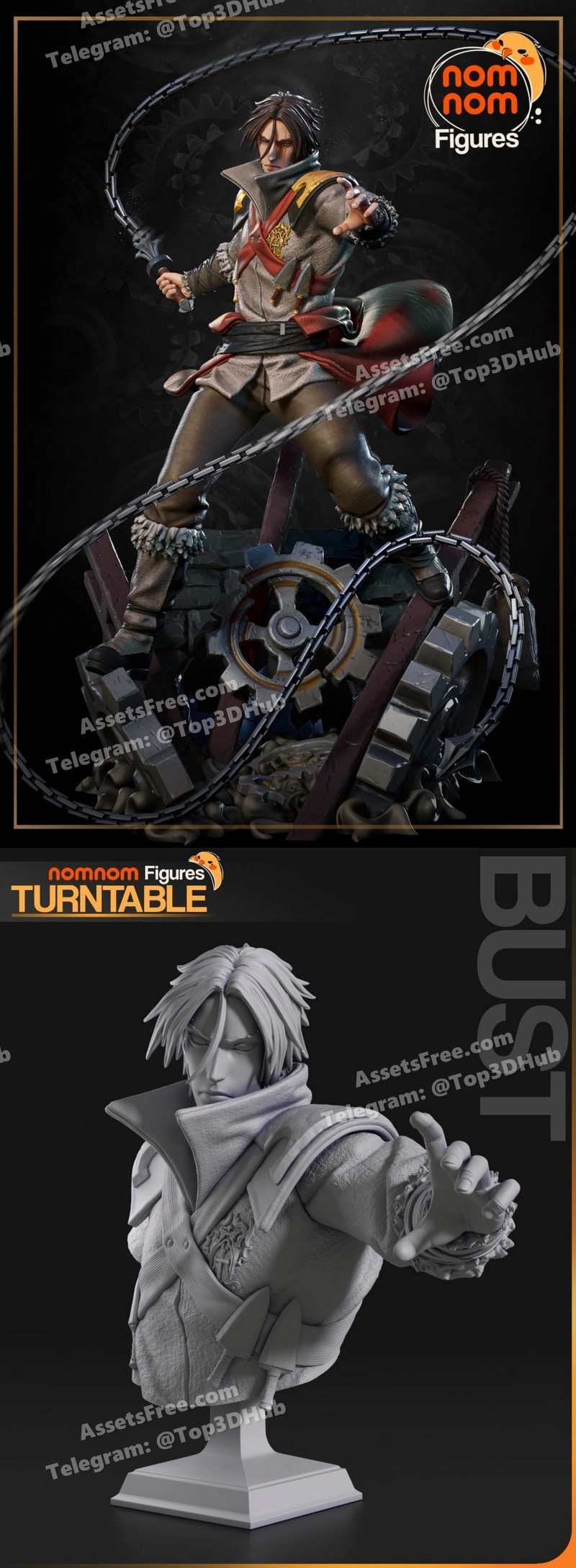 Trevor Belmont Castlevania – STL 3D Print Model | AssetsFree.com Trevor belmont castlevania