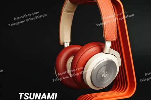 Tsunami headphone stand