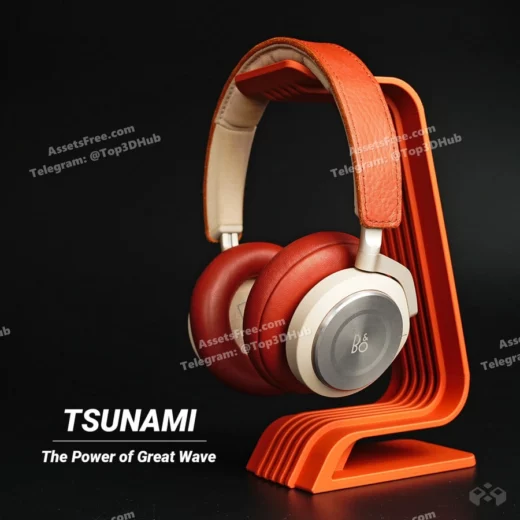 Tsunami headphone stand