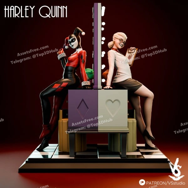 VS3D Tas Harley Quinn Diorama – STL 3D Print Model | AssetsFree.com Vs3d tas harley quinn diorama