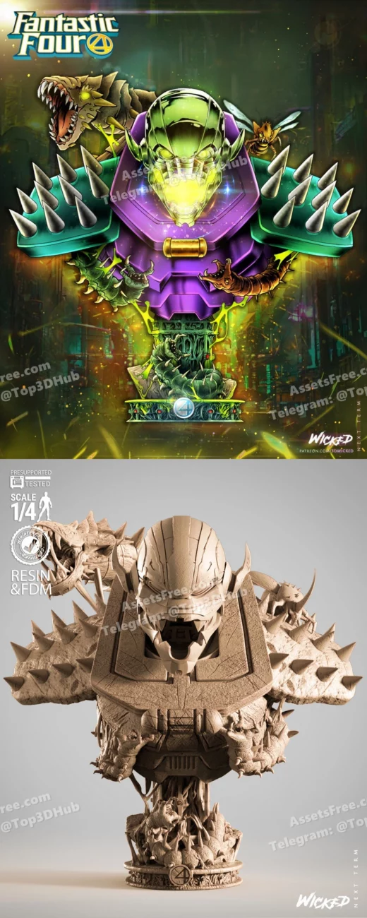 Wicked annihilus portrait bust