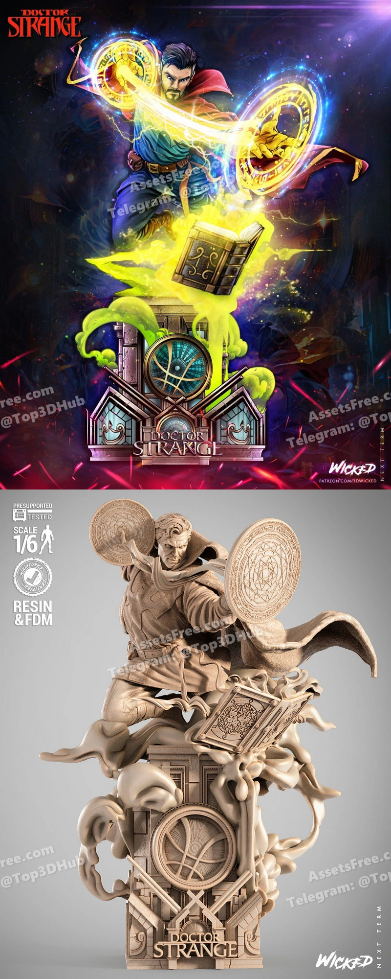 Wicked dr strange sculpture