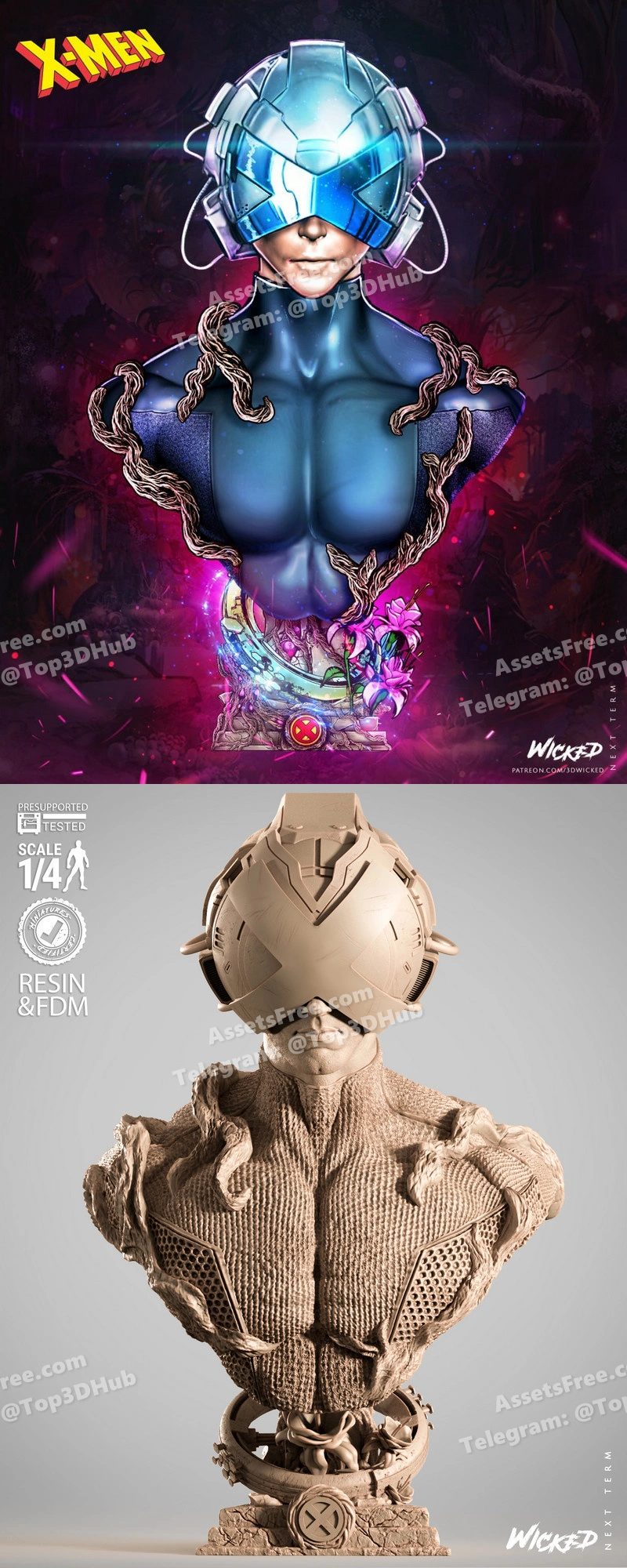 Wicked professor x portrait bust