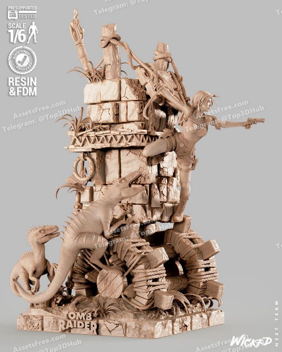 Wicked tomb raider diorama