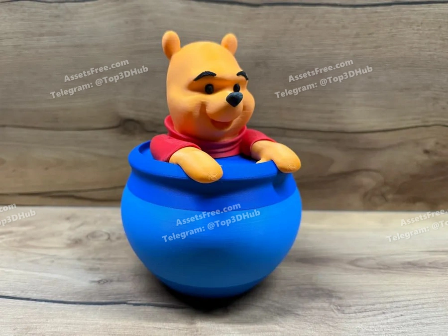 WINNIE+POT+multipart_stls – STL 3D Print Model | AssetsFree.com Winnie+pot+multipart stls