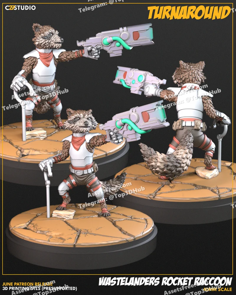 Wastelanders rocket raccoon (scrap grandpa)