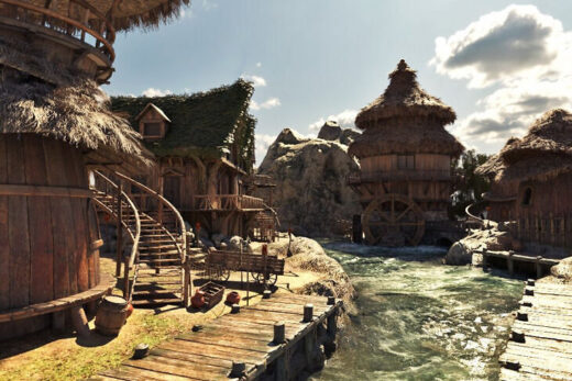 Xi fantasy river village