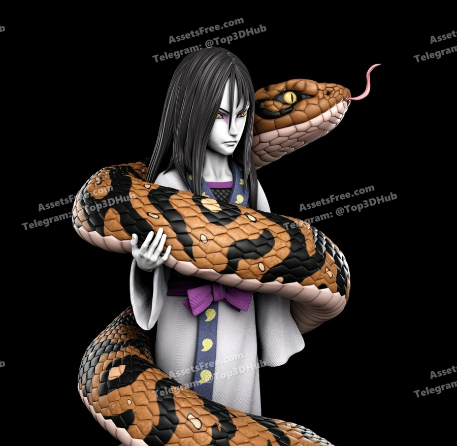 Young Orochimaru Naruto – STL 3D Print Model | AssetsFree.com Young orochimaru naruto