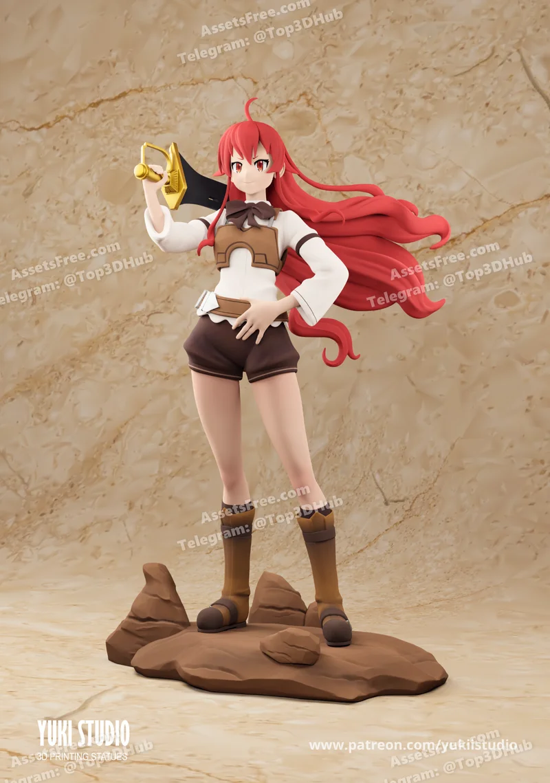 Yuki Studio – ERIS – MUSHOKU TENSEI – STL 3D Print Model | AssetsFree.com Yuki studio eris mushoku tensei