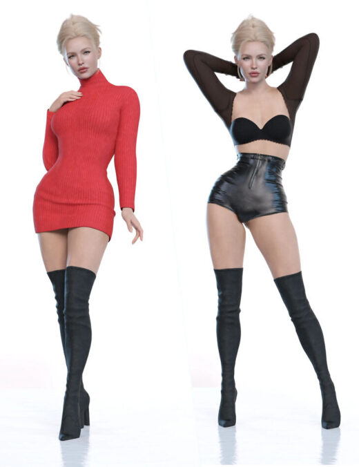 Z magnetic pose set for genesis 9 and 8 female