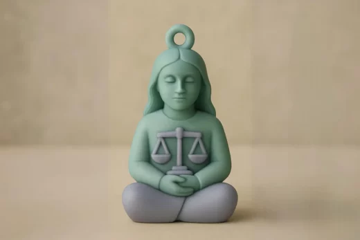 Zodiac libra keychain